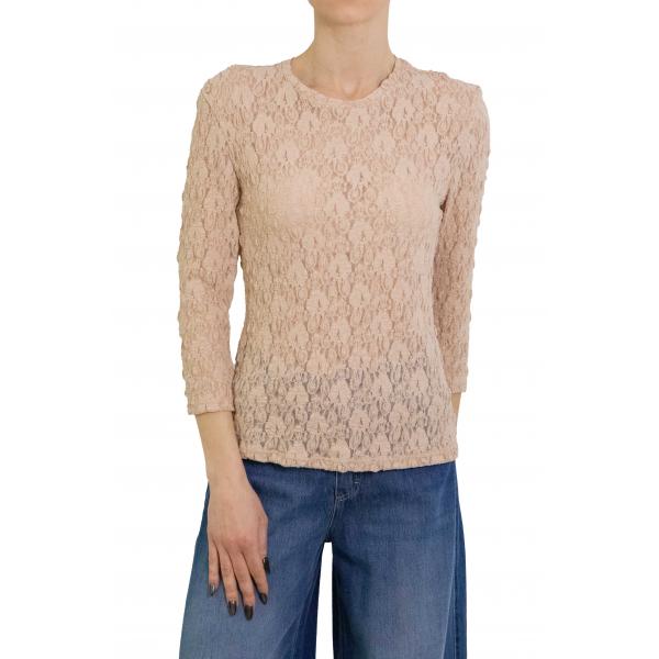 Maglia in pizzo girocollo Options